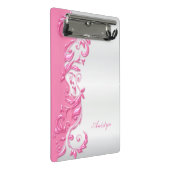 Snoep Roze op White Satin Design Mini Klembord (Schuin)