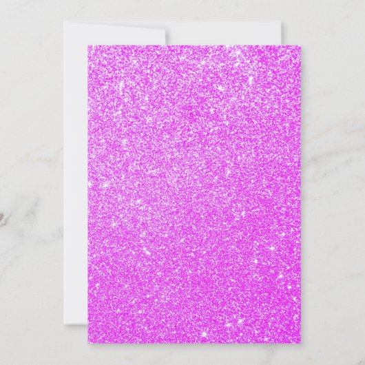 Snoep roze Paarse glitter eerste geboorte op één d Kaart (Achterkant)