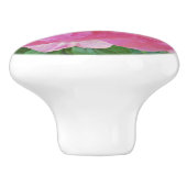 SNOEP-ROZE PIOEN KERAMISCHE KNOP (Zijkant)
