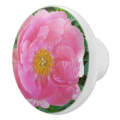 SNOEP-ROZE PIOEN KERAMISCHE KNOP (Rechts)