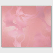 Snoep Roze Roze Gesmolten Marmeren Glas Abstract Cadeaupapier (Vlak)