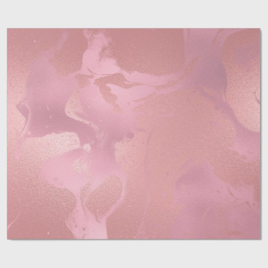 Snoep Roze Roze Gesmolten Marmeren Glas Abstract Cadeaupapier (Vlak)