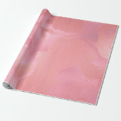 Snoep Roze Roze Gesmolten Marmeren Glas Abstract Cadeaupapier (Uitgerold)