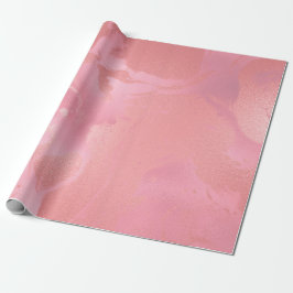 Snoep Roze Roze Gesmolten Marmeren Glas Abstract Cadeaupapier
