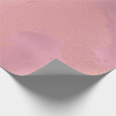 Snoep Roze Roze Gesmolten Marmeren Glas Abstract Cadeaupapier (Hoek)