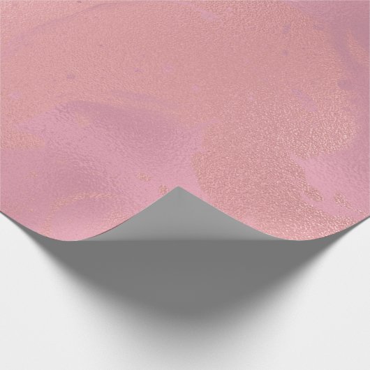 Snoep Roze Roze Gesmolten Marmeren Glas Abstract Cadeaupapier (Hoek)