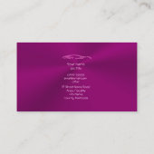 Snoep Roze Sportauto op paars - autoverkoop Visitekaartje (Achterkant)