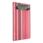 Snoep roze strepen mini klembord (Schuin)