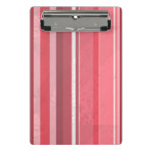 Snoep roze strepen mini klembord (Voorkant)
