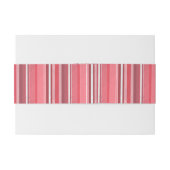 Snoep roze strepen uitnodigingen wikkel (Achterkant Voorbeeld)