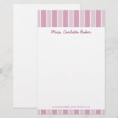 Snoep Roze strip — Persoonlijk papier (Voorkant / Achterkant)