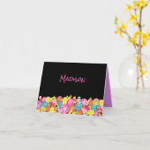 SNOEP - roze tas Mitzvah - Hartelijk dank Kaart (Gele Bloem)