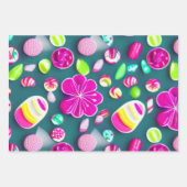 Snoep Roze witte meervoudige snoepjes Inpakpapier Vel (Voorkant 2)