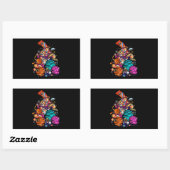 Snoep ruimte rechthoekige sticker (Vel)