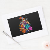 Snoep ruimte rechthoekige sticker (Envelop)
