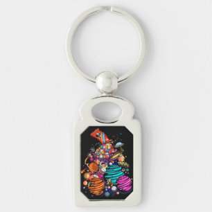 Snoep ruimte sleutelhanger
