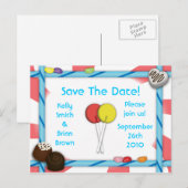 Snoep Save-the-Date-Briefkaart Aankondigingskaart (Voorkant / Achterkant)