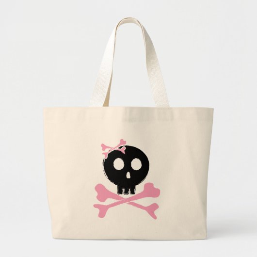 Snoep Schaal in zwart Grote Tote Bag (Voorkant)
