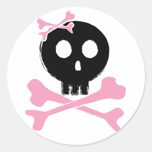 Snoep Schaal in zwart Ronde Sticker (Voorkant)