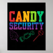 Snoep Security Candyland Halloween Kostuum Kinder  Poster (Voorkant)