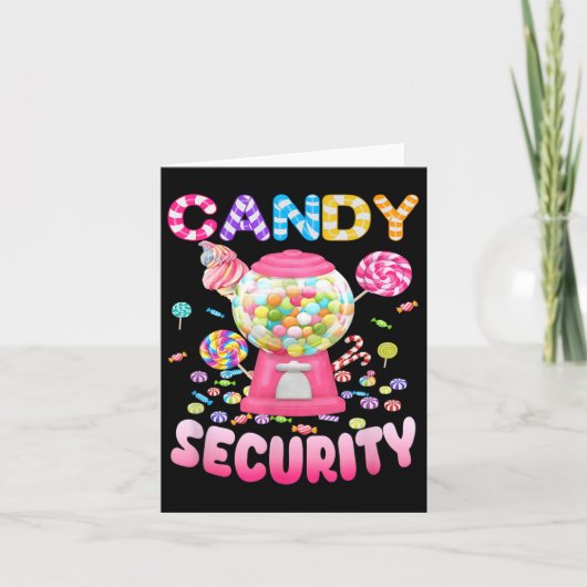 Snoep-security Candyland kostuum Kinder Tiener Vol Kaart (Voorkant)