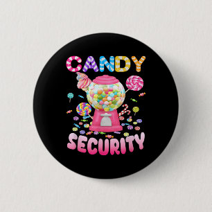 Snoep-security Candyland kostuum Kinder Tiener Vol Ronde Button 5,7 Cm