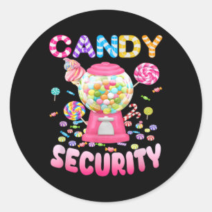 Snoep-security Candyland kostuum Kinder Tiener Vol Ronde Sticker