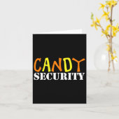 Snoep Security Easy Halloween Kostuum voor Lazy Ad Kaart (Gele Bloem)