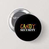 Snoep Security Easy Halloween Kostuum voor Lazy Ad Ronde Button 5,7 Cm (Voorkant /achterkant)