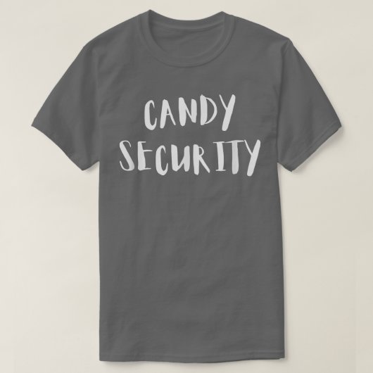 Snoep Security Funny Halloween Costume 329 T-shirt (Design voorkant)
