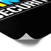 Snoep Security Funny Halloween Kostuum Kinder Jong Poster (Hoek)