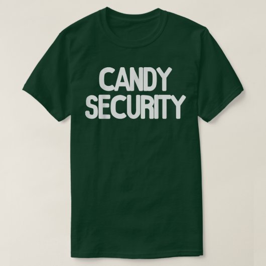 Snoep Security Funny Halloween Parents Costume 332 T-shirt (Design voorkant)