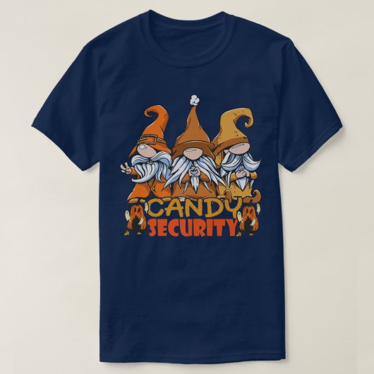 Snoep Security Pumpkin Cat Helloween 83 T-shirt (Design voorkant)