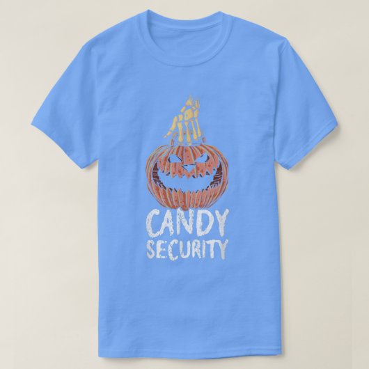 Snoep SecurityHalloween Apparel Funny Halloween 32 T-shirt (Design voorkant)