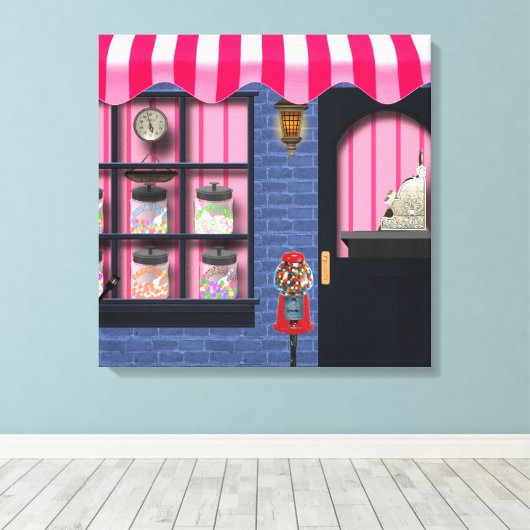 Snoep Shop Canvas Print (Insitu (Houten vloer))