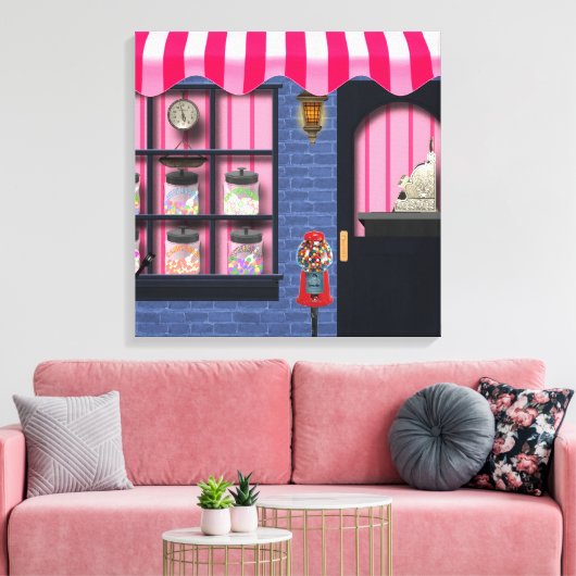 Snoep Shop Canvas Print (Insitu (Woonkamer))
