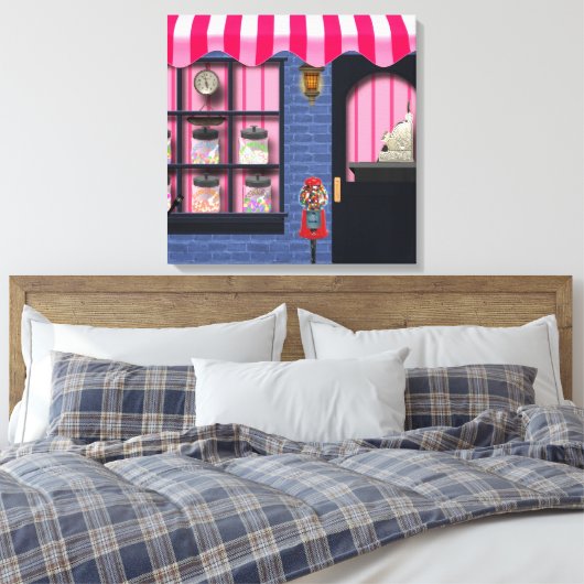 Snoep Shop Canvas Print (Insitu (Slaapkamer))