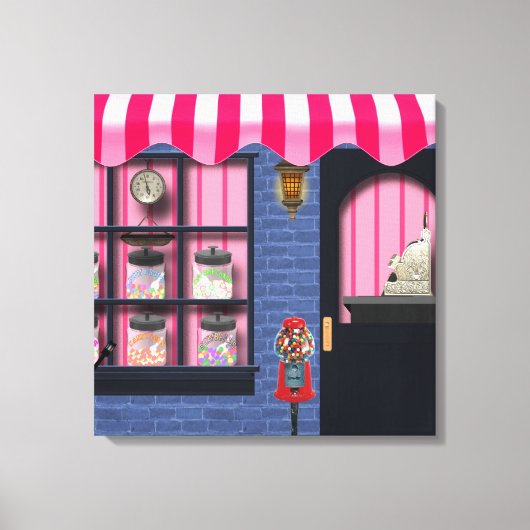 Snoep Shop Canvas Print (Voorkant)
