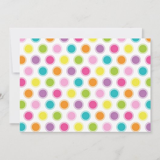 Snoep Shop en Sweet Shoppe Party Uitnodiging (Achterkant)