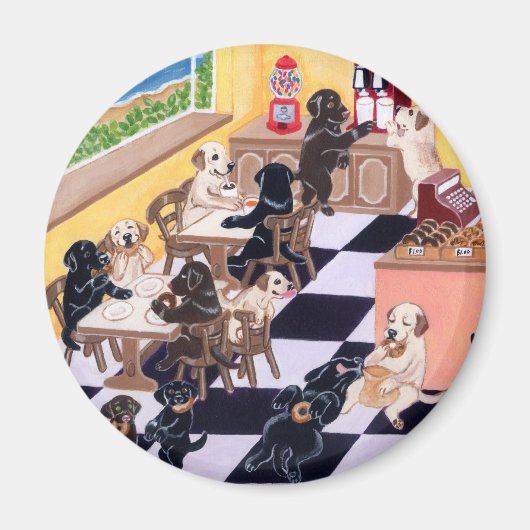 Snoep Shop Labradors Magneet (Voorkant)