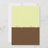 Snoep Shoppe Birthday Invitation Kaart (Achterkant)