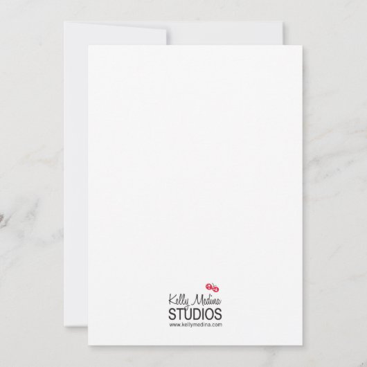 Snoep Shoppe Invitation Kaart (Achterkant)