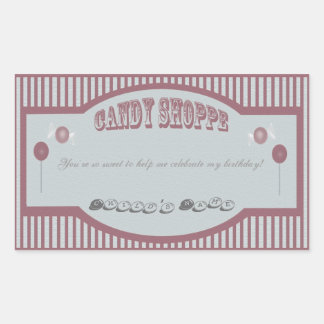 Snoep Shoppe Stickers - Rood