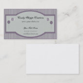 Snoep Shoppe Visitekaartje - Paars (Voorkant / Achterkant)