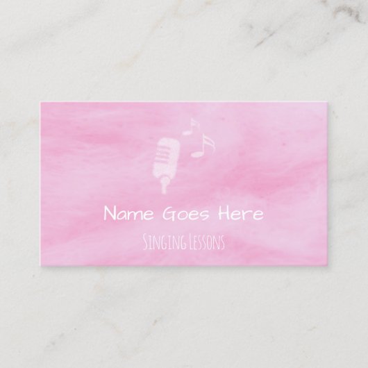 "Snoep" Singer Visitekaartjes (Voorkant)