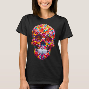 Snoep Skull Bubble Gum Skelet Halloween Snoepjes T-shirt