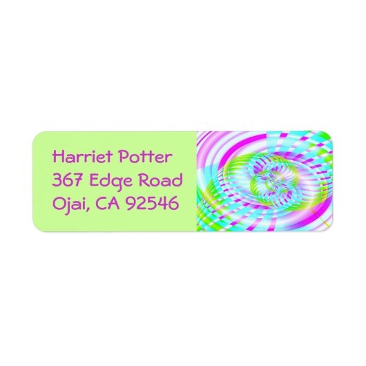 Snoep Sky 3 Fine Fractal Art Etiket (Voorkant)