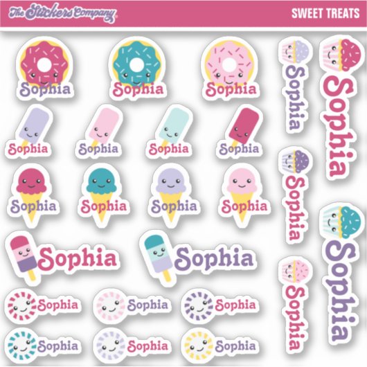 Snoep snoep gepersonaliseerde naam labels | School (Voorkant)