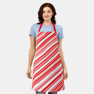 Snoep Snoep kerstStripes All-Over Print Apron Schort