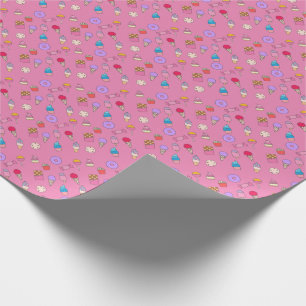 Snoep, snoepgoed en cake cadeaupapier